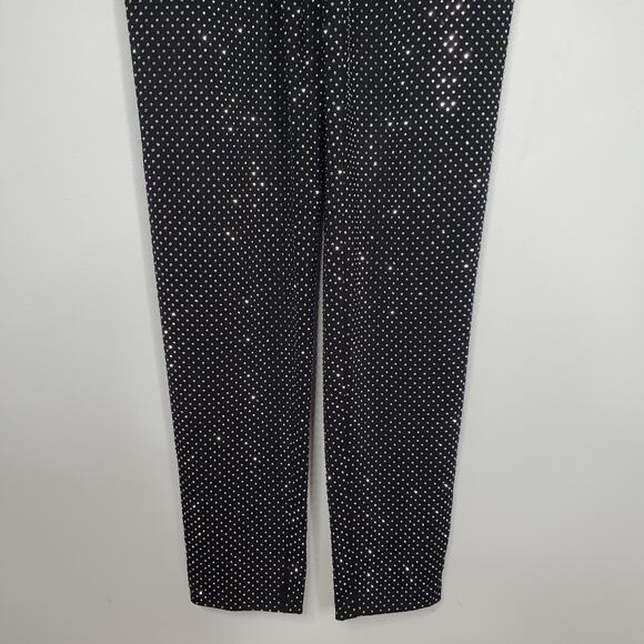 Alice and Olivia Freddie Stud Rhinestone Embellished Jumpsuit Long Sleeve Size 8 - Picture 12 of 16
